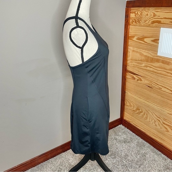 All In Motion Train Knit Black Racerback Tennis Dress Bike Shorts Extra Small - Picture 6 of 15